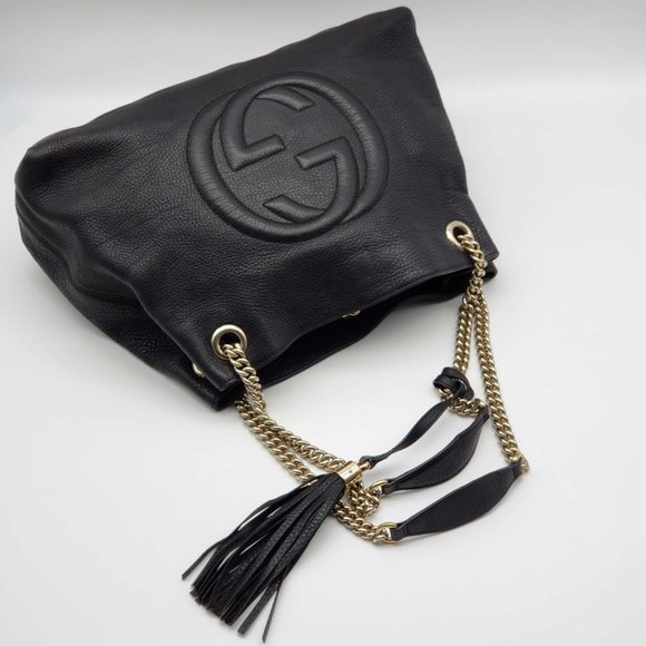 100% Authentic Gucci GG Soho on Chain Medium Shoulder Bag - Picture 5 of 16
